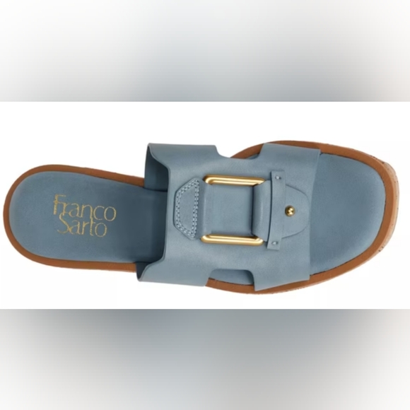 Franco Sarto Shoes - Franco Sarto Blue Sandals with Elegant Design